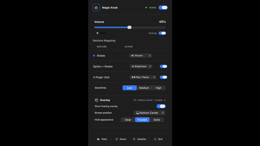 Magic Knob for Mac - review, screenshots