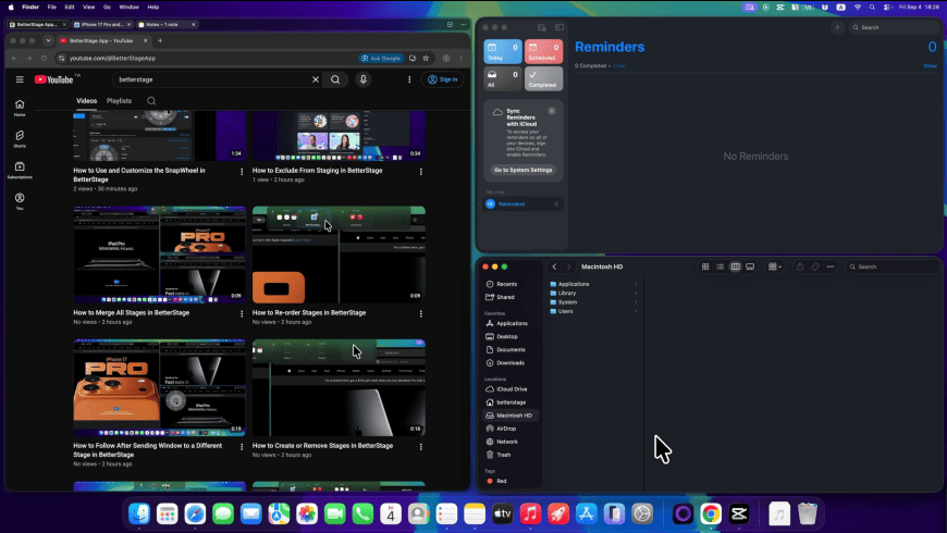 BetterStage for Mac - review, screenshots