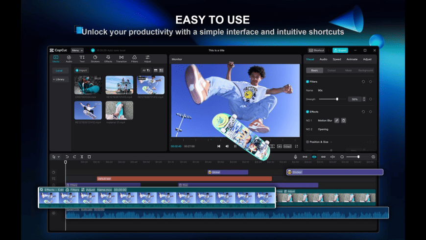 CapCut for Mac - review, screenshots
