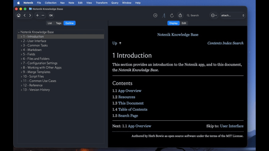 Notenik for Mac - review, screenshots