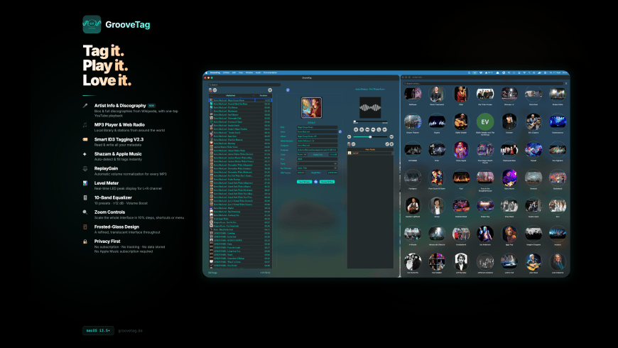 GrooveTag for Mac - review, screenshots