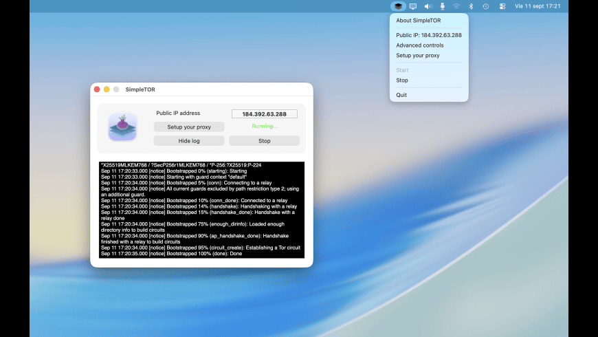 SimpleTOR for Mac - review, screenshots