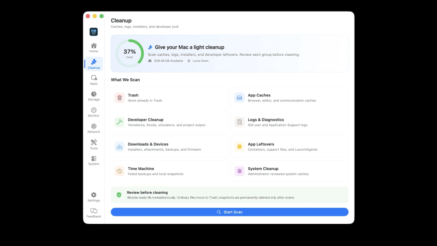 Binzide for Mac - review, screenshots