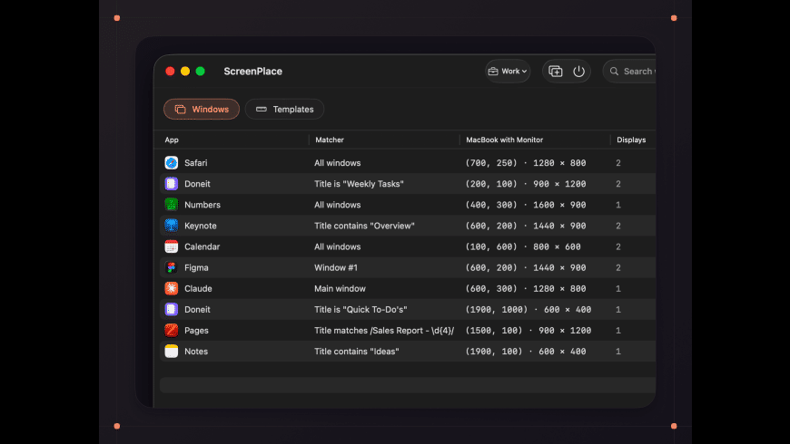 ScreenPlace for Mac - review, screenshots
