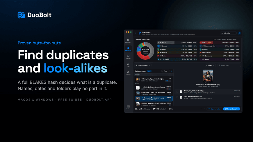 DuoBolt for Mac - review, screenshots