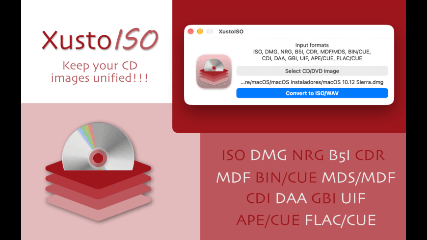 XustoISO for Mac - review, screenshots