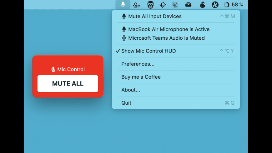 MicMüter for Mac - review, screenshots