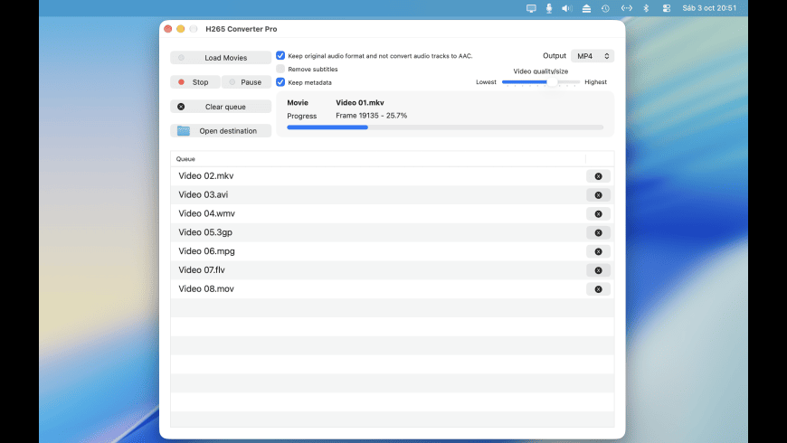 H265 Converter Pro for Mac - review, screenshots