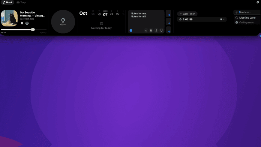 NotchNook for Mac - review, screenshots