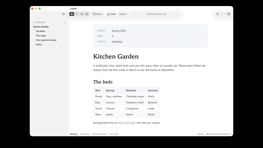 Lisible for Mac - review, screenshots