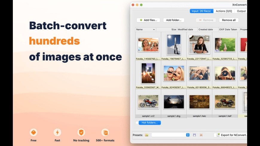 XnConvert for Mac - review, screenshots
