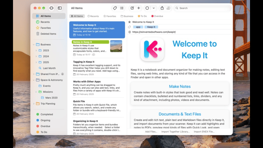 Keep It for Mac - review, screenshots