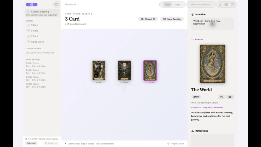 MacTarot for Mac - review, screenshots