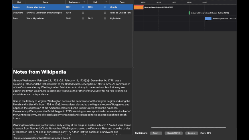 TableHistory for Mac - review, screenshots