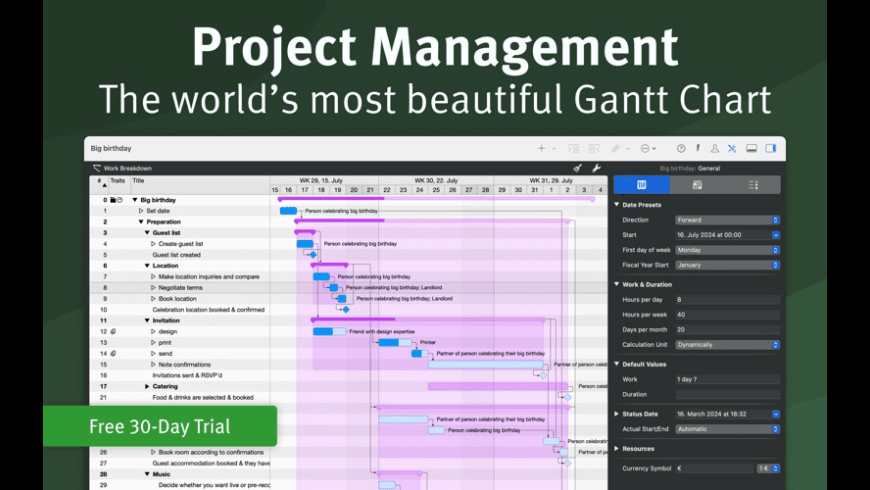 Merlin Project Express for Mac - review, screenshots