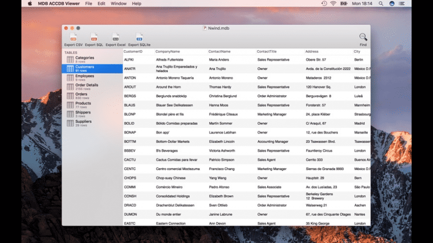 MDB ACCDB Viewer for Mac - review, screenshots