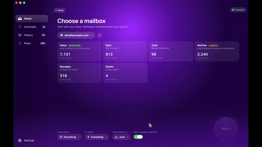 Emailyst for Mac - review, screenshots