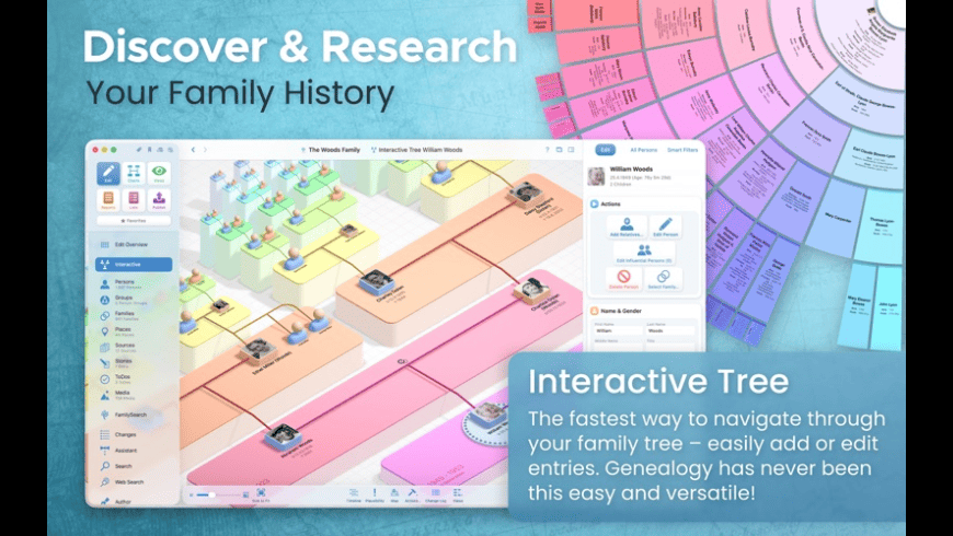 MacFamilyTree 11 for Mac - review, screenshots