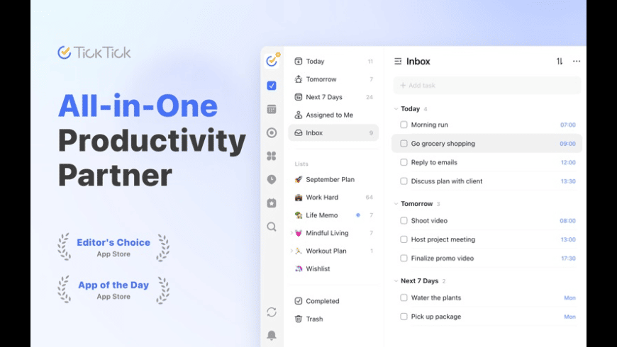 TickTick for Mac - review, screenshots