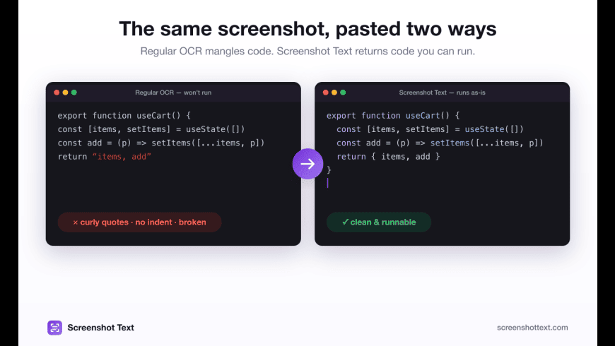 Screenshot Text for Mac - review, screenshots