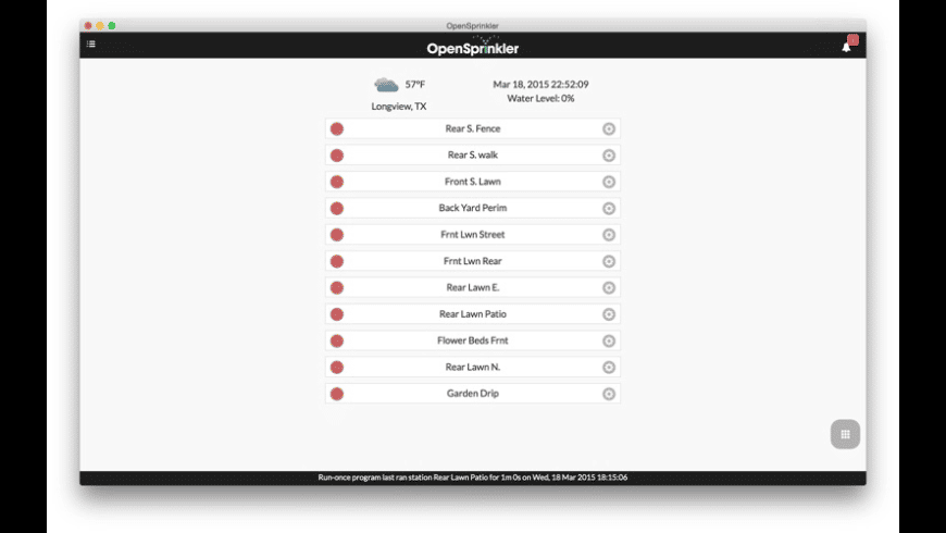 OpenSprinkler for Mac - review, screenshots
