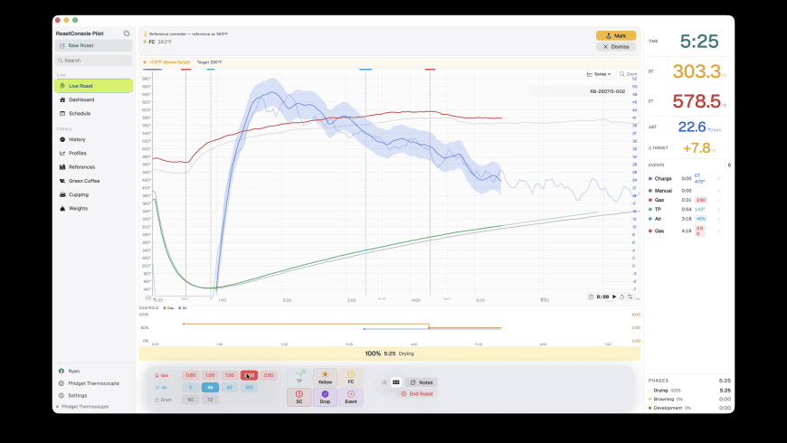 RoastConsole Pilot for Mac - review, screenshots
