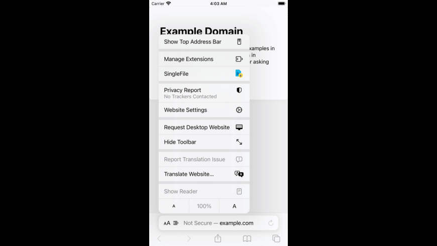 SingleFile for Safari for Mac - review, screenshots