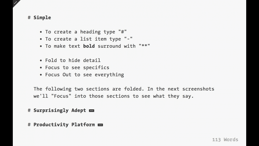 Foldingtext Foldingtext
