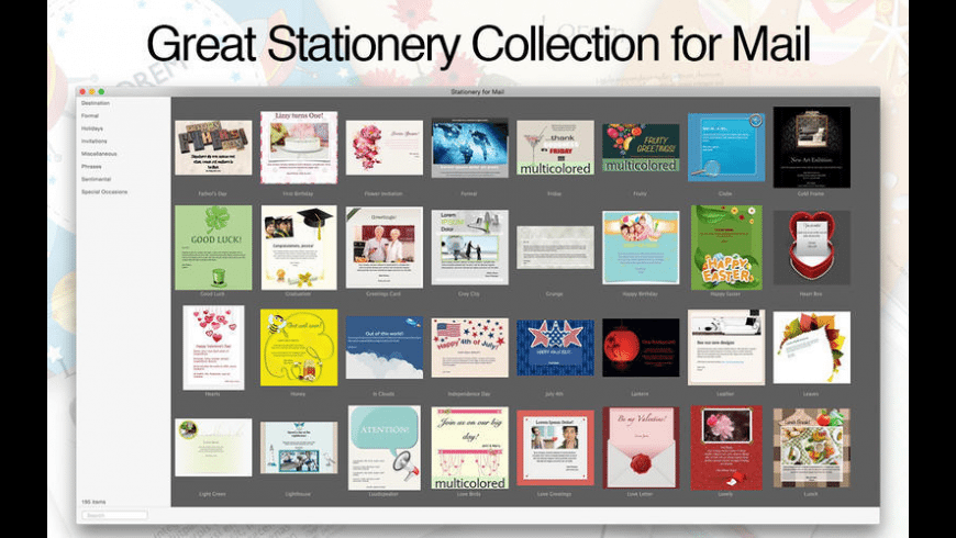 Stationery for Mail for Mac - review, screenshots