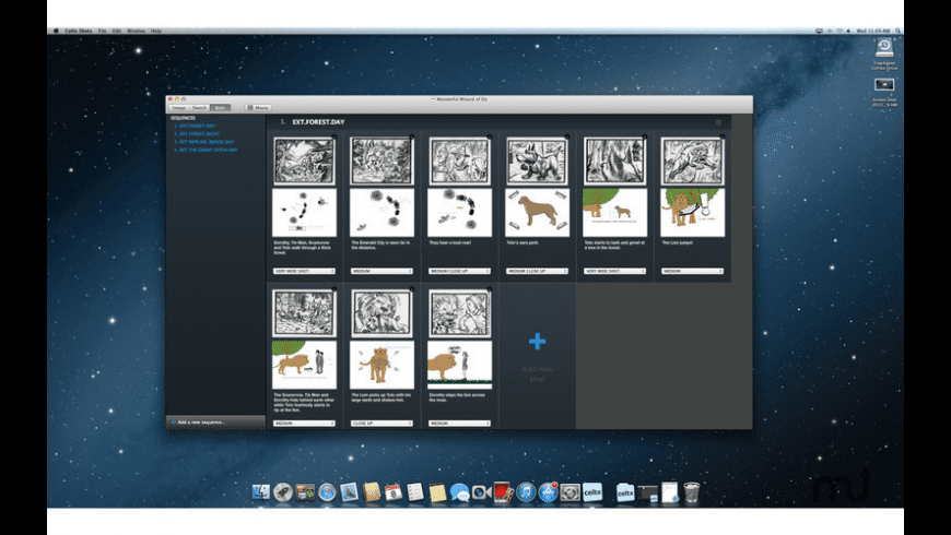 celtx shots for mac free download review latest version