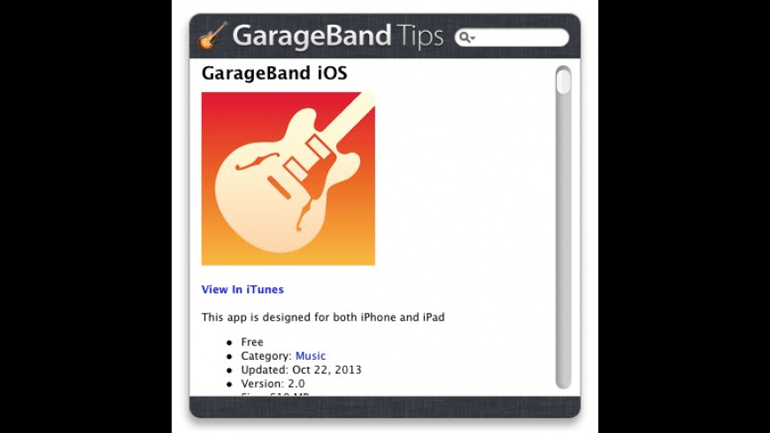 GarageBand Tips for Mac - review, screenshots