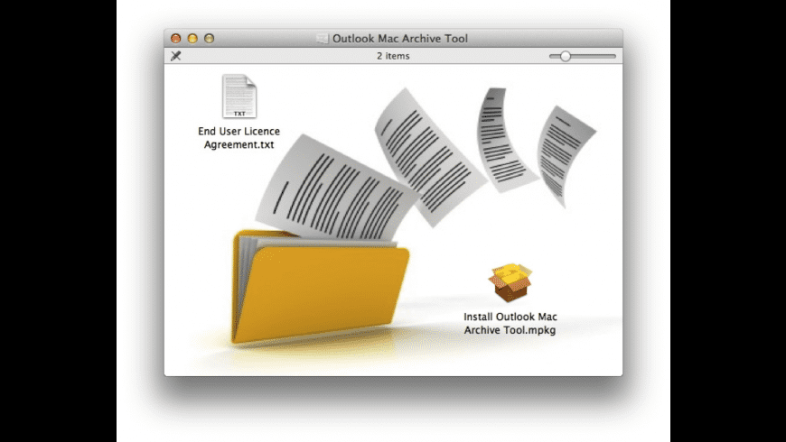 Outlook Mac Archive Tool for Mac - review, screenshots