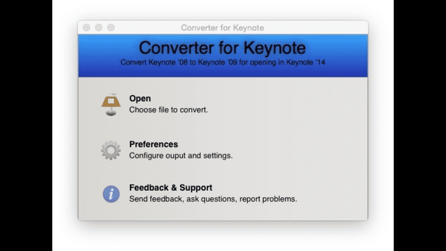 Converter for Keynote for Mac - review, screenshots