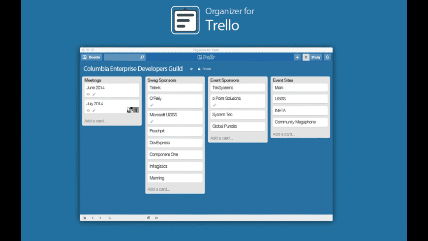 App List for Trello for Mac - review, screenshots