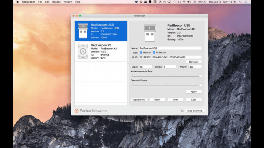 RadBeacon for Mac - review, screenshots