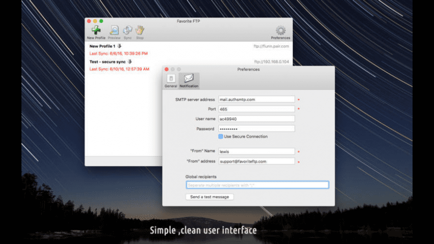 Favorite FTP for Mac - review, screenshots