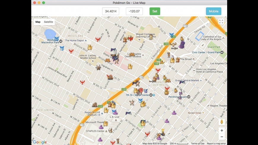 Pokemon GO Live Map for Mac - review, screenshots