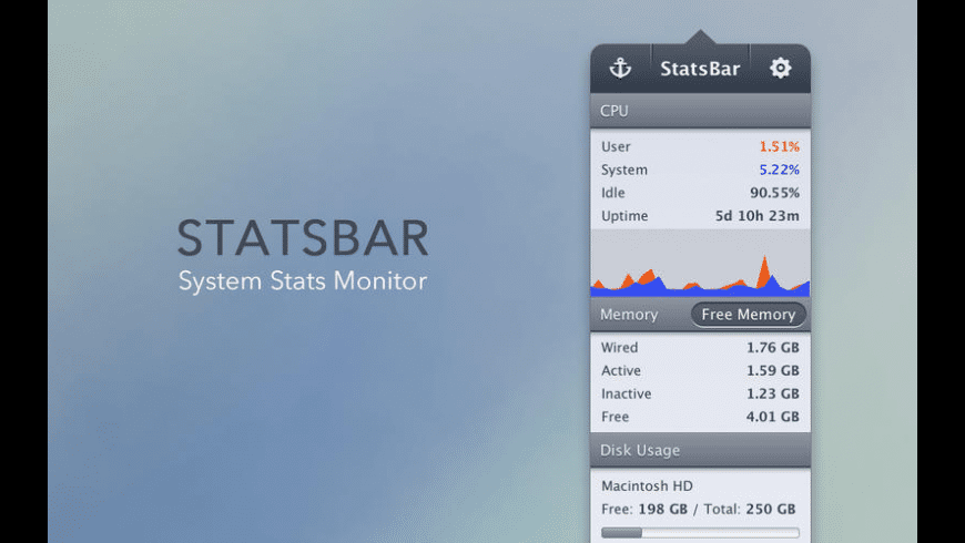 StatsBar for Mac - review, screenshots