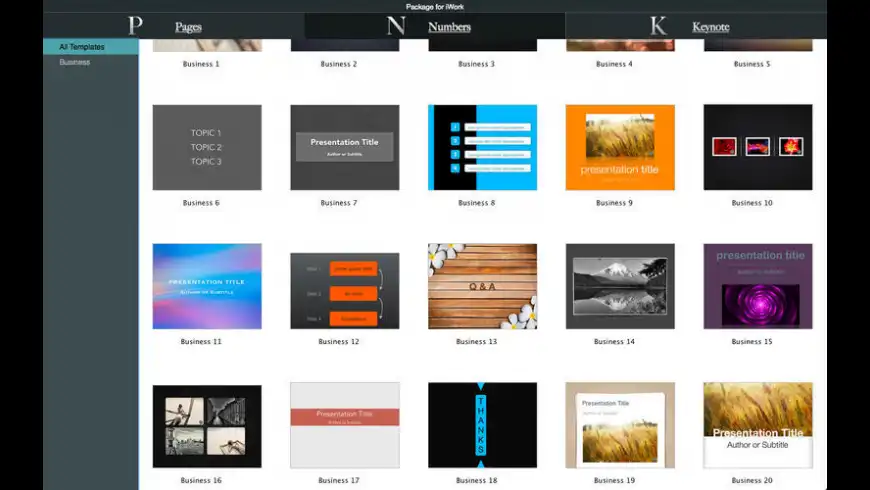 Package For IWork Package For IWork