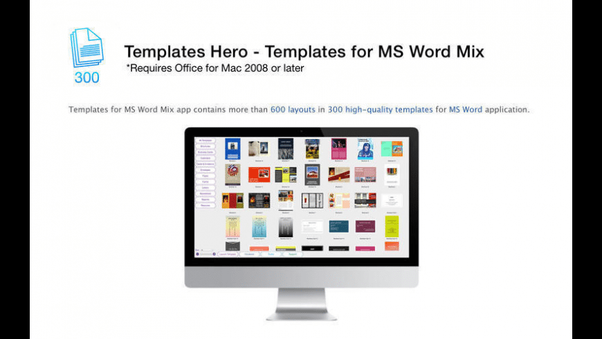 Templates for MS Word Mix for Mac - review, screenshots