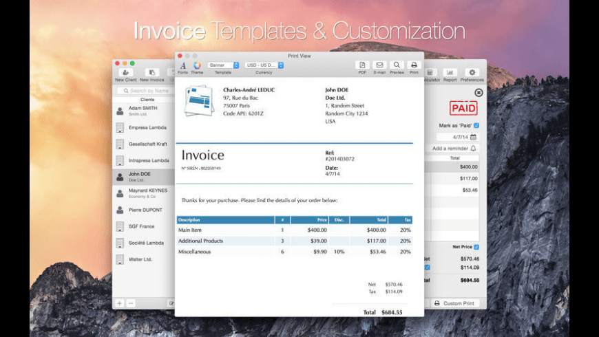 Apple Software Invoice Mac Invoice Software Free: Meilleur Logiciel De Facturation Mac – WYXPZK