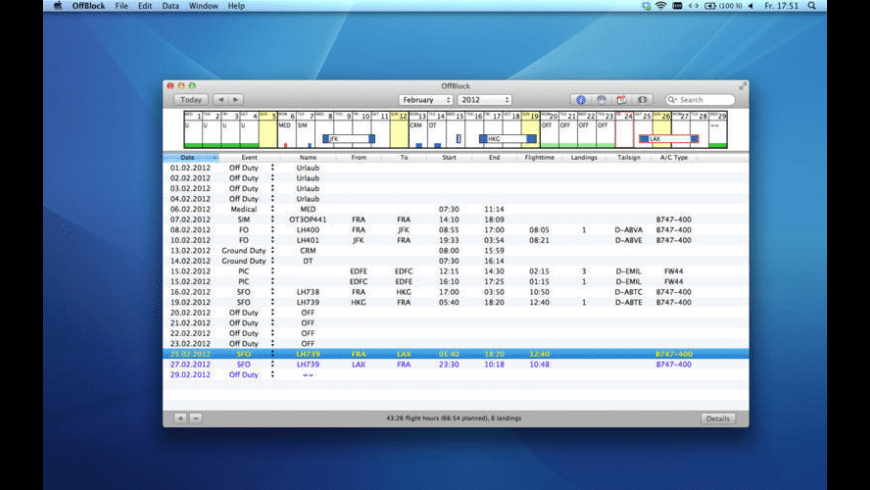 Off block utc hhmm Off block utc hhmm