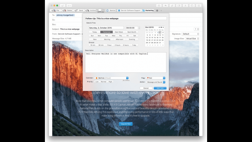 MailHub for Sierra for Mac - review, screenshots