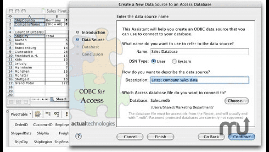 Actual ODBC Driver for Access for Mac - review, screenshots