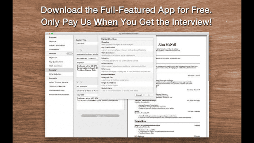 Resume star for mac free Resume star for mac free