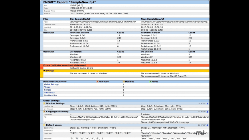 FMDiff for Mac - review, screenshots